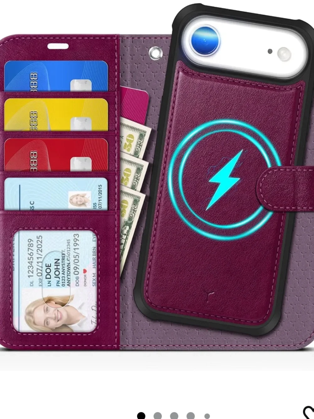 TUCCH 2-in-1 Detachable Wallet Case for iPhone Air (6.5